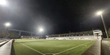 Tabirako futbol zelaiko LED argiztapen berria martxan da